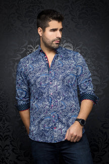 Chemise manches longues en Knit pour homme par Au Noir | KAHLO sky blue | Machemise.ca, inventaire complet de la marque Au Noir