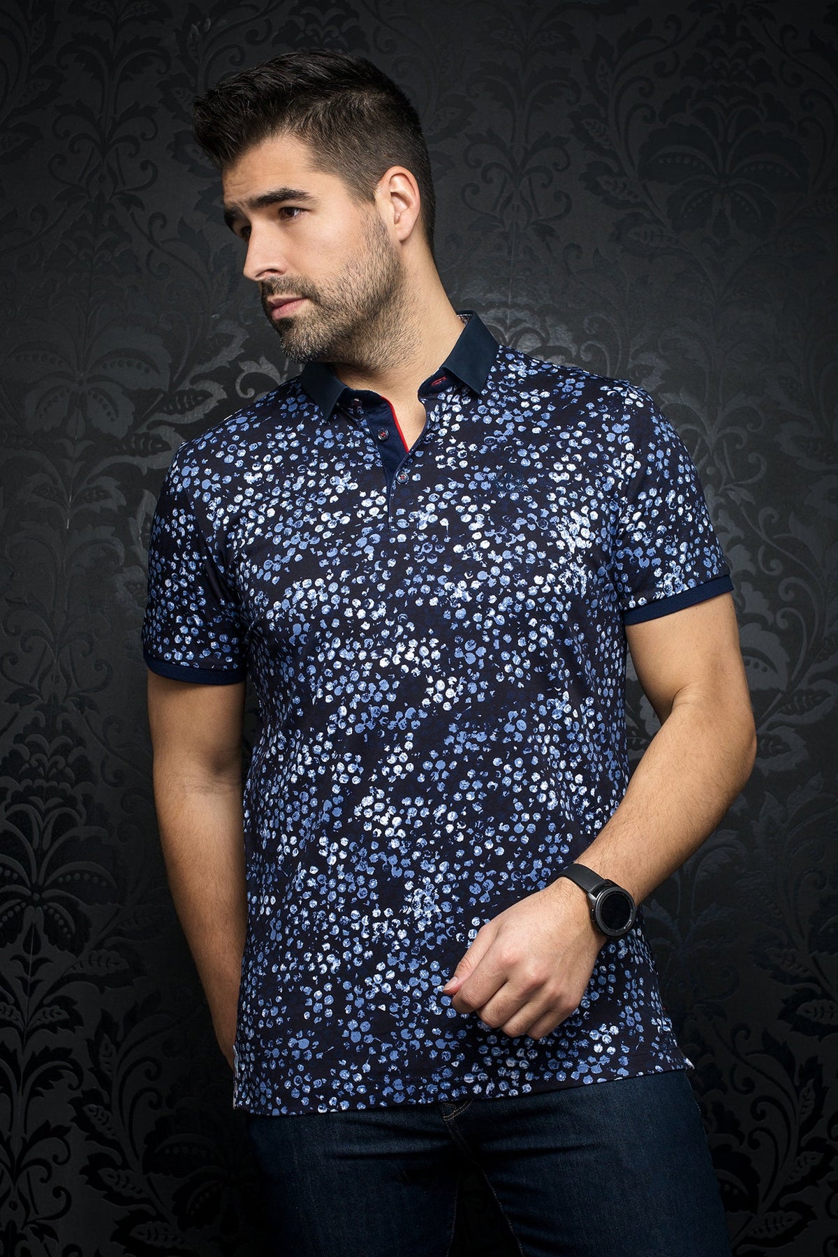 Polo pour homme par Au Noir | KOPA NAVY | Machemise.ca, inventaire complet de la marque Au Noir