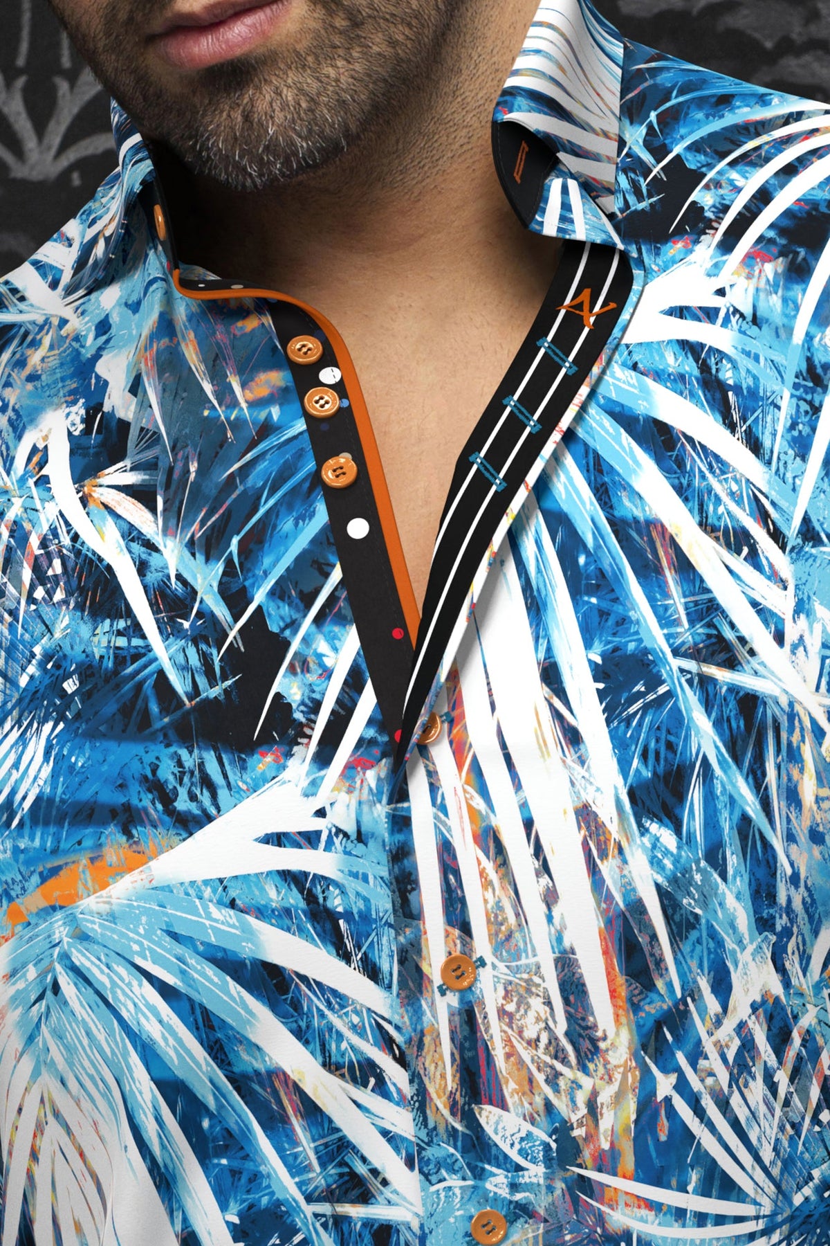 Chemise manches longues en Knit pour homme par Au Noir | KYLIAN Turquoise | Machemise.ca, inventaire complet de la marque Au Noir