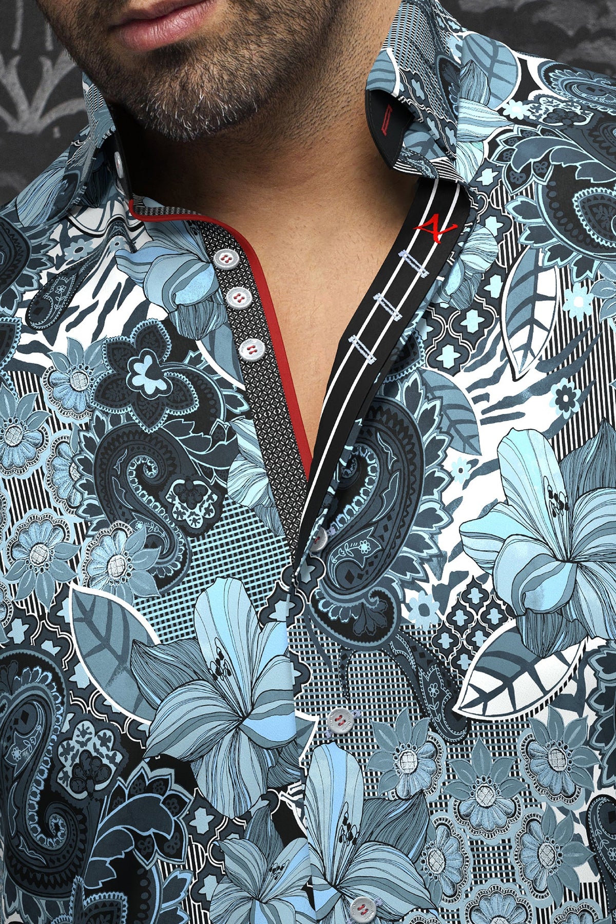 Chemise manches longues pour homme par Au Noir | MACHADO Bleu Clair | Machemise.ca, inventaire complet de la marque Au Noir