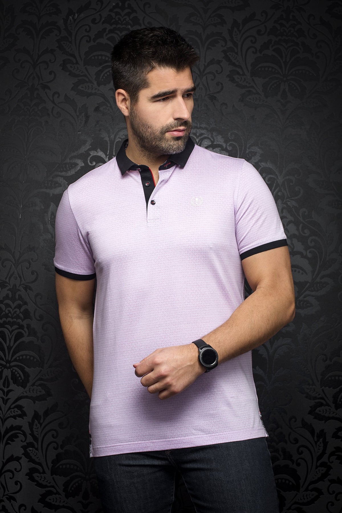 Polo pour homme par Au Noir | MARKOV pink | Machemise.ca, inventaire complet de la marque Au Noir