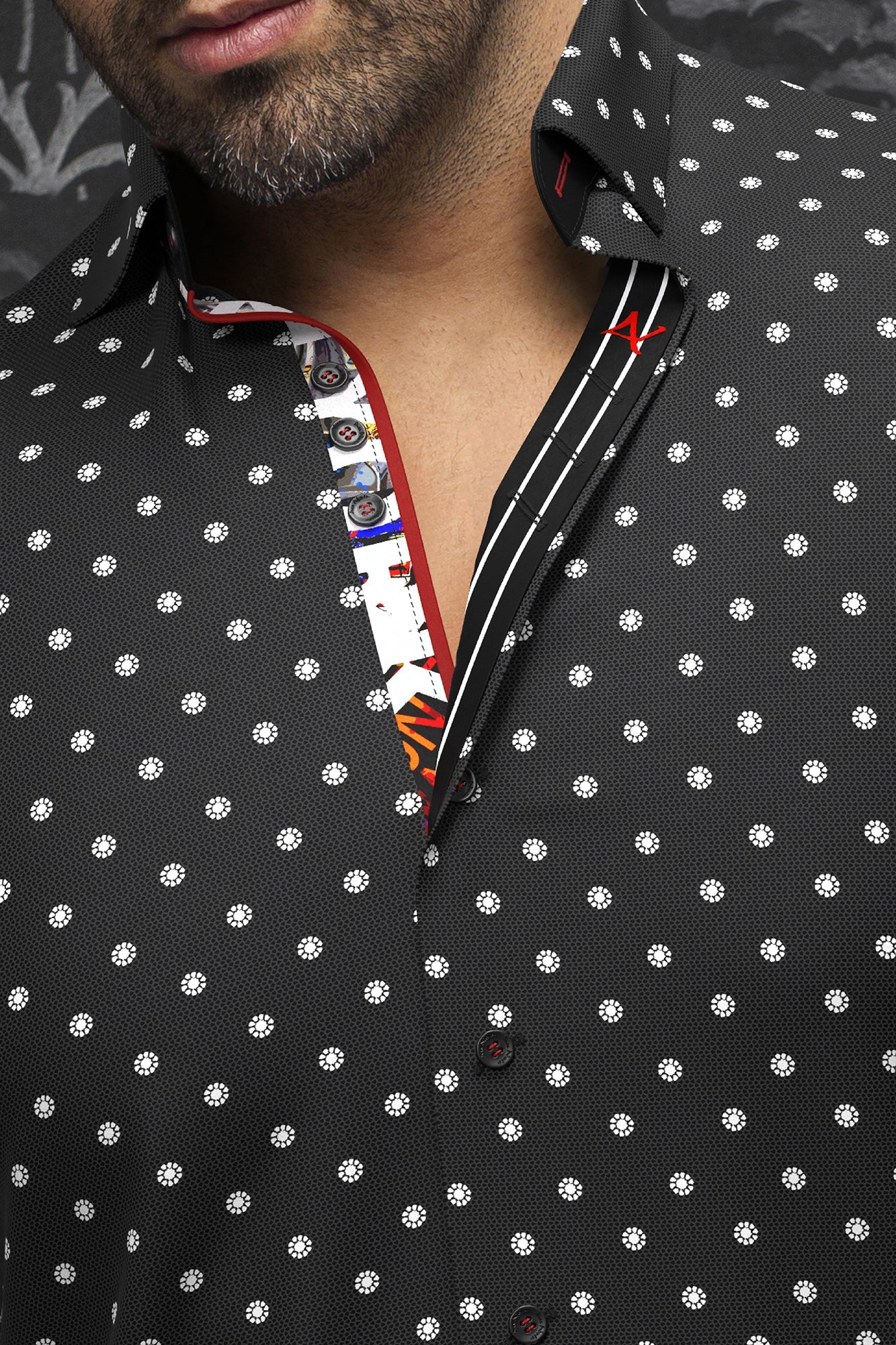 Chemise manches longues pour homme par Au Noir | NEUMANN Ardoise Noire | Machemise.ca, inventaire complet de la marque Au Noir