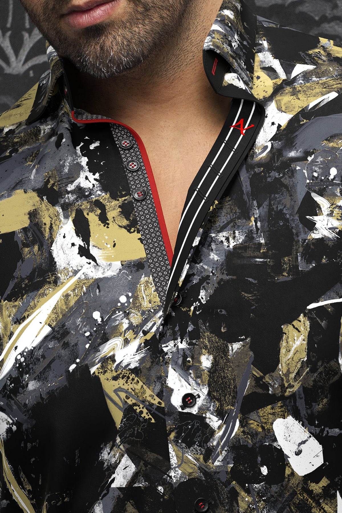 Chemise manches longues pour homme par Au Noir | OMAR Noir | Machemise.ca, inventaire complet de la marque Au Noir