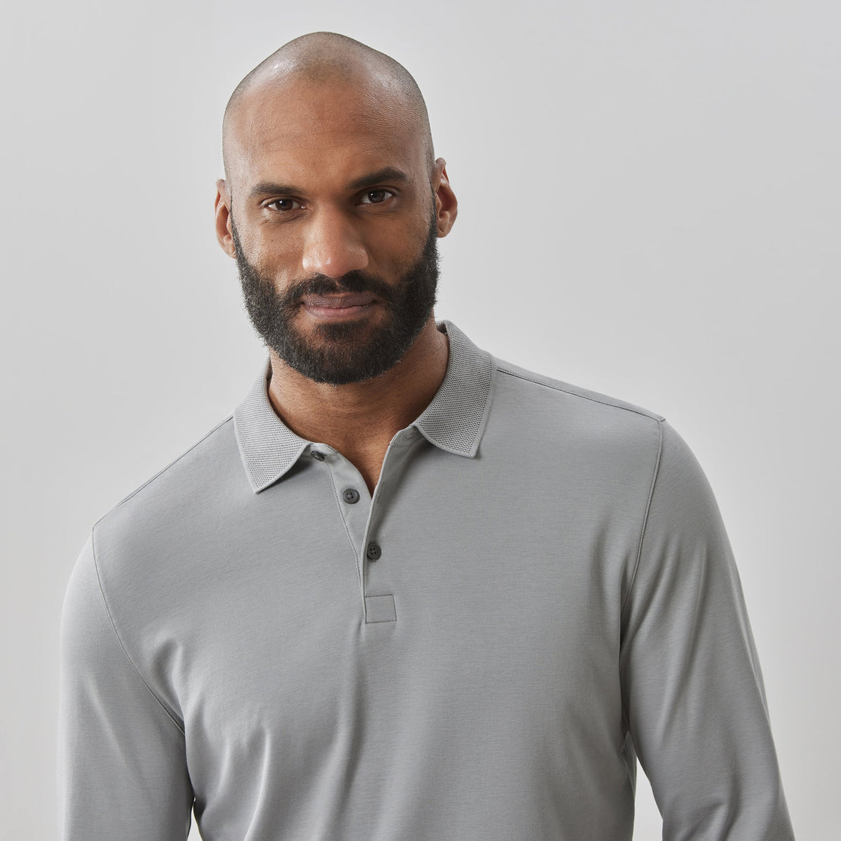 Polo honeycomb pour homme par Robert Barakett | Georgia RB01384 Gris Griffon | Machemise.ca, vêtements mode pour hommes