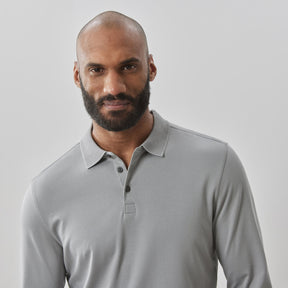 Polo honeycomb pour homme par Robert Barakett | Georgia RB01384 Gris Griffon | Machemise.ca, vêtements mode pour hommes