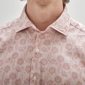 Chemise manches courtes pour homme par Robert Barakett | RB31045/Summit Rock Corail/Coral| Machemise.ca, vêtements mode pour hommes