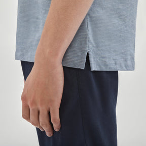 T-Shirt col y pour homme par Robert Barakett | RB31100/Francis Bleu/Blue| Machemise.ca, vêtements mode pour hommes