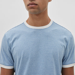 T-Shirt à rayure pour homme par Robert Barakett | RB31103/Reznik Bleu/Blue| Machemise.ca, vêtements mode pour hommes
