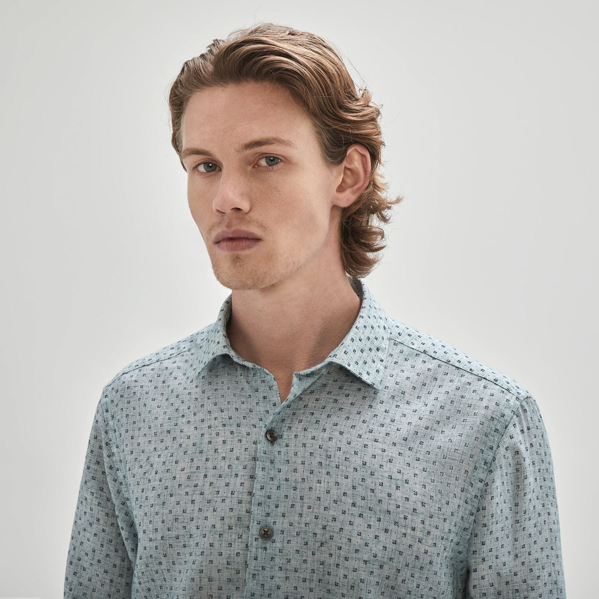 Chemise manches longues pour homme par Robert Barakett | RB31143/Livingstone Vert/Green| Machemise.ca, vêtements mode pour hommes