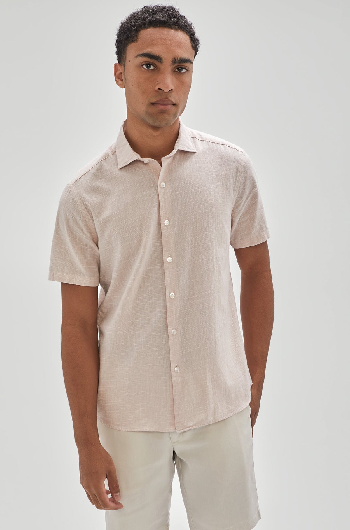 Chemise manches courtes pour homme par Robert Barakett | RB31165/Coogan Rose/Pink| Machemise.ca, vêtements mode pour hommes