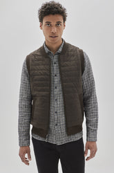 Veste sans manches pour homme par Robert Barakett | Renoir Polyfill RB32102 TAUPE | Machemise.ca, vêtements mode pour hommes