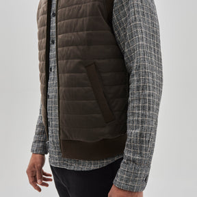 Veste sans manches pour homme par Robert Barakett | Renoir Polyfill RB32102 TAUPE | Machemise.ca, vêtements mode pour hommes