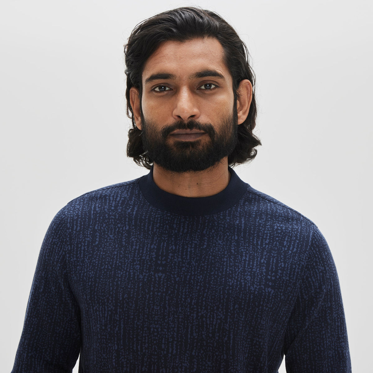 Chandail manches longues pour homme par Robert Barakett | Pilon RB32295 NAVY | Machemise.ca, vêtements mode pour hommes