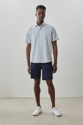 Chemise manches courtes pour homme par Robert Barakett | Silvera RB41151 BLUE | Machemise.ca, vêtements mode pour hommes
