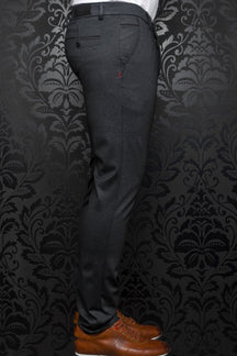 Pantalon pour homme par Au Noir | REEVES charcoal | Machemise.ca, inventaire complet de la marque Au Noir
