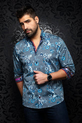 Chemise manches longues pour homme par Au Noir | RIVERA light blue | Machemise.ca, inventaire complet de la marque Au Noir