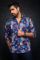 Chemise manches longues pour homme par Au Noir | RIVERA Mauve/purple | Machemise.ca, inventaire complet de la marque Au Noir