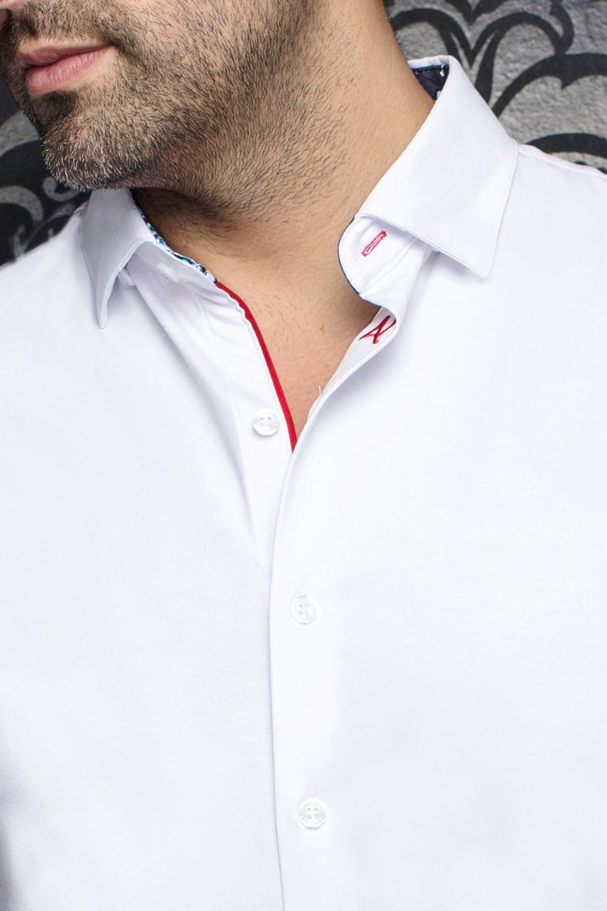 Chemise manches longues en Knit pour homme par Au Noir | ROSMARINO Blanc | Machemise.ca, inventaire complet de la marque Au Noir