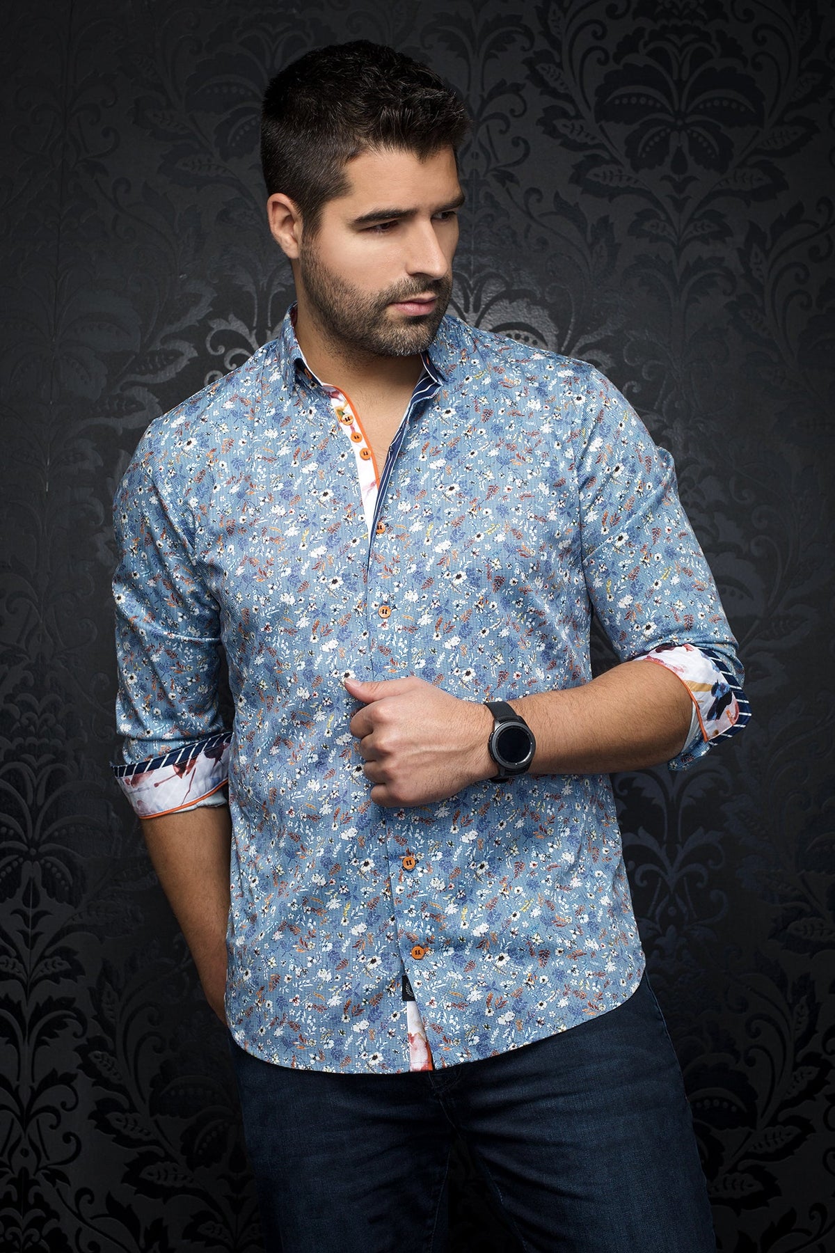 Chemise manches longues pour homme par Au Noir | SALVATORE denim | Machemise.ca, inventaire complet de la marque Au Noir