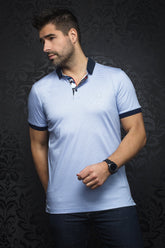 Polo pour homme par Au Noir | SAN MARCOS light blue | Machemise.ca, inventaire complet de la marque Au Noir