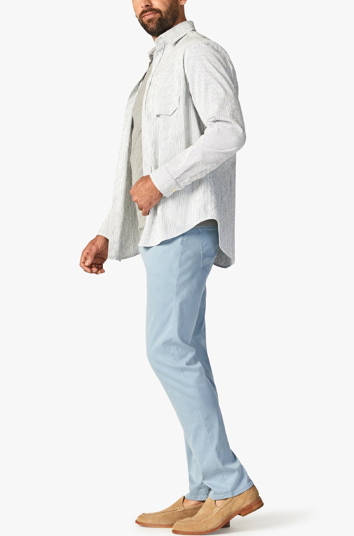 Pantalon pour homme par 34 Heritage | H001014 80296 Cool Bleu Clair/Light Blue | Machemise.ca, vêtements mode pour hommes