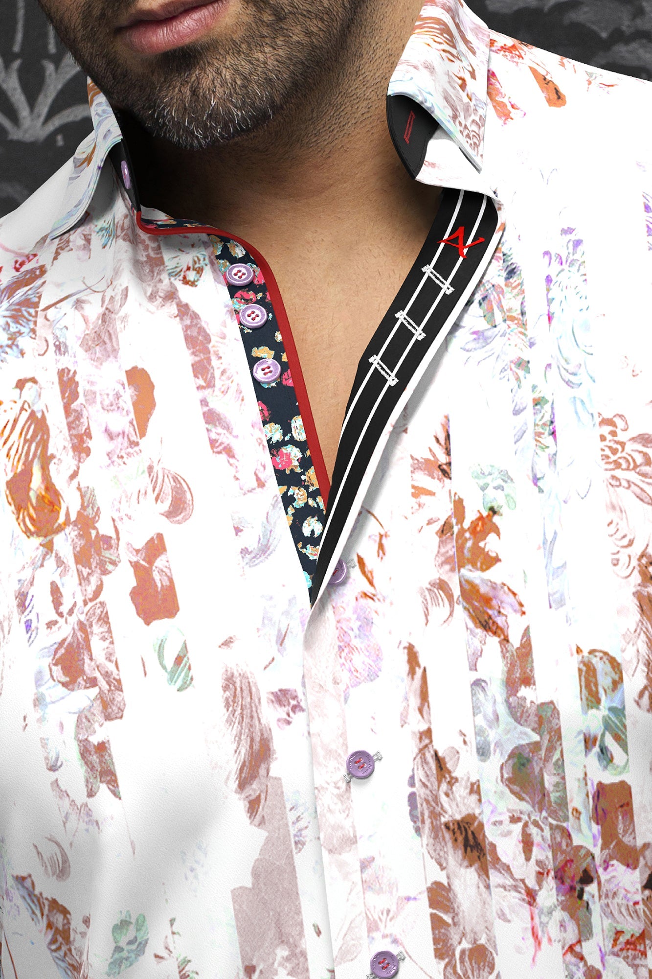 Chemise manches longues pour homme par Au Noir | SUAREZ Blanc Beige | Machemise.ca, inventaire complet de la marque Au Noir