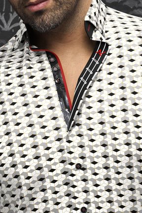Chemise manches longues pour homme par Au Noir | SUARINO Blanc Or | Machemise.ca, inventaire complet de la marque Au Noir