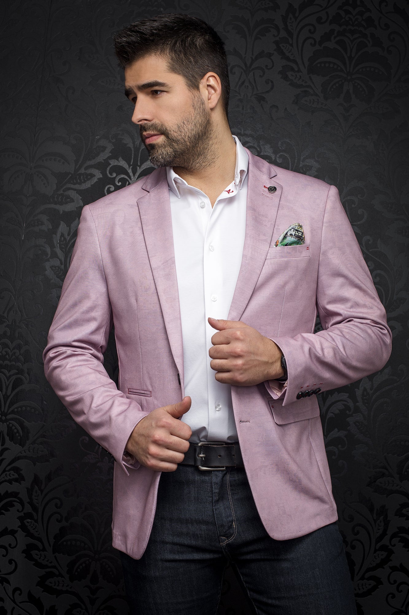 Veston pour homme par Au Noir | TRAVELER TRANSPARANT pink | Machemise.ca, inventaire complet de la marque Au Noir