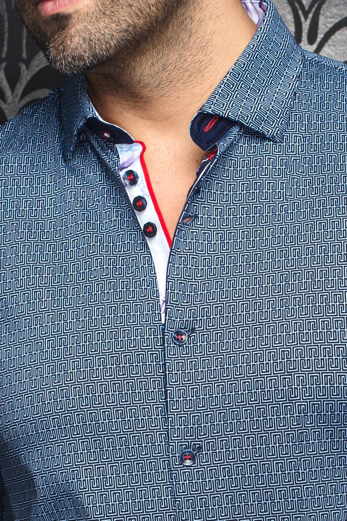 Chemise manches longues en Knit pour homme par Au Noir | ZIONI Marine | Machemise.ca, inventaire complet de la marque Au Noir